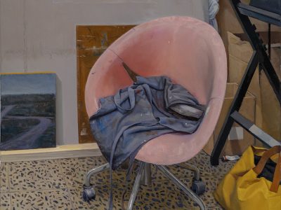 "Atelier", 2026. Óleo sobre tela, 80x60 cm.