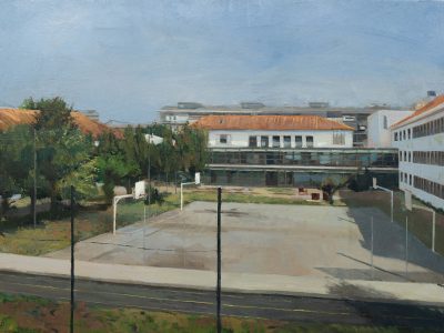 Vista da Escola Aurélia de Sousa, Porto, 2024.
Óleo sobre contraplacado 30x40 cm. Preço s\ consulta.