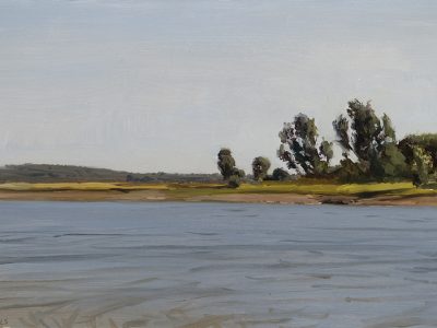 "Montargil", 2025. Óleo sobre madeira, 25x40 cm.